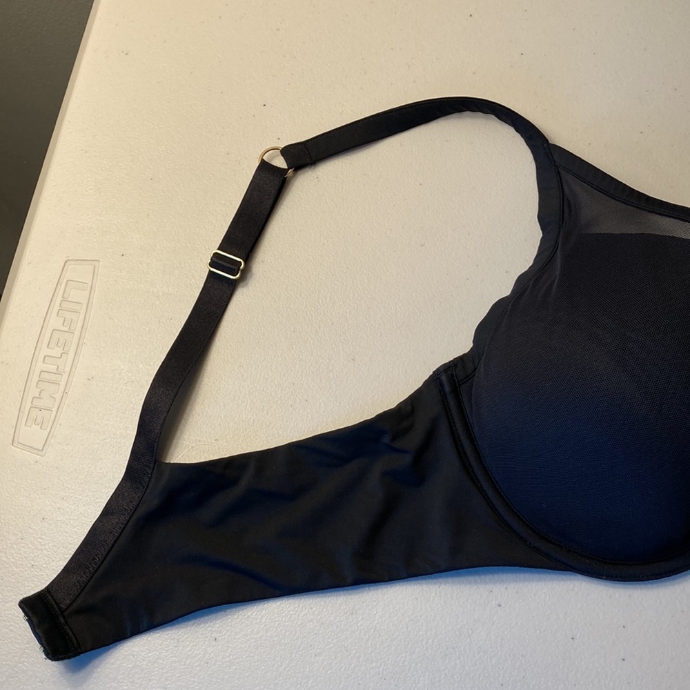 ThirdLove Black Mesh Lined Plunge Bra Size 38C - Picture 3 of 4